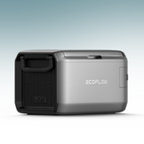 EcoFlow device on a gradient blue and white background
