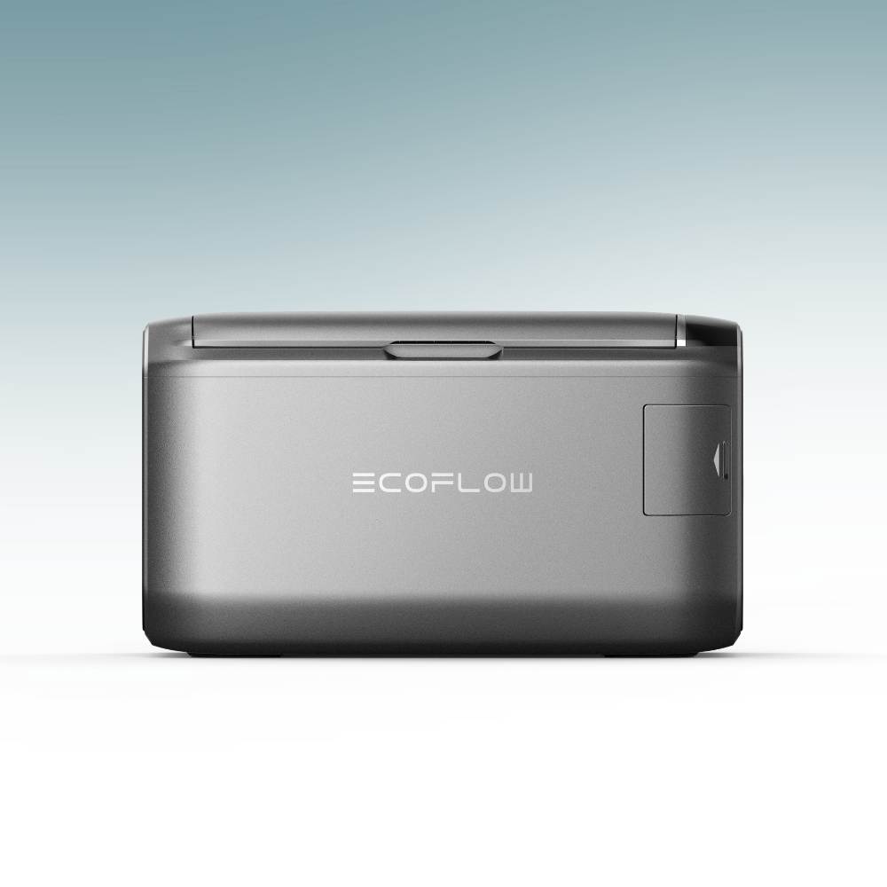 EcoFlow device on a light gray background