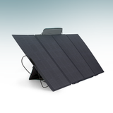 Foldable solar panel on a white background
