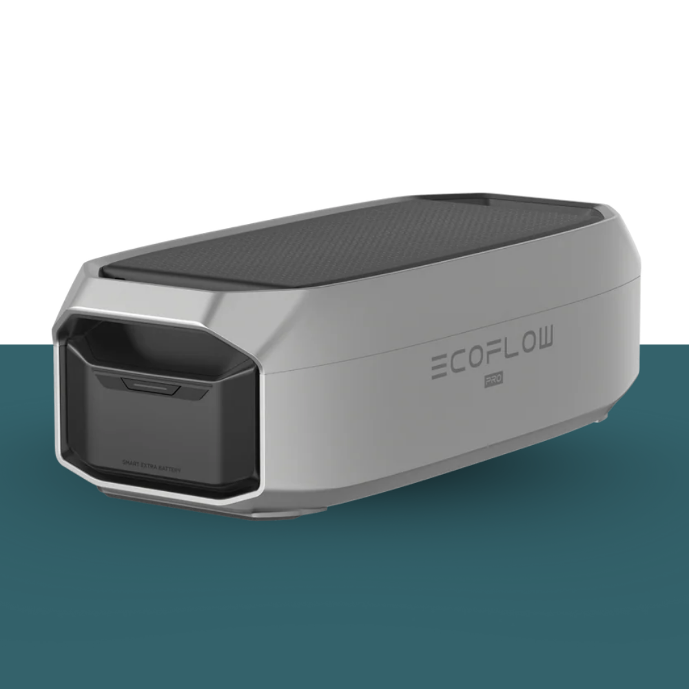 EcoFlow device on a gradient background