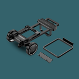 ecoflow delta pro ultra trolley on teal background