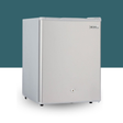 GECKO 70L 12V/24V  Portable Upright Fridge Freezer on Teal and White Background