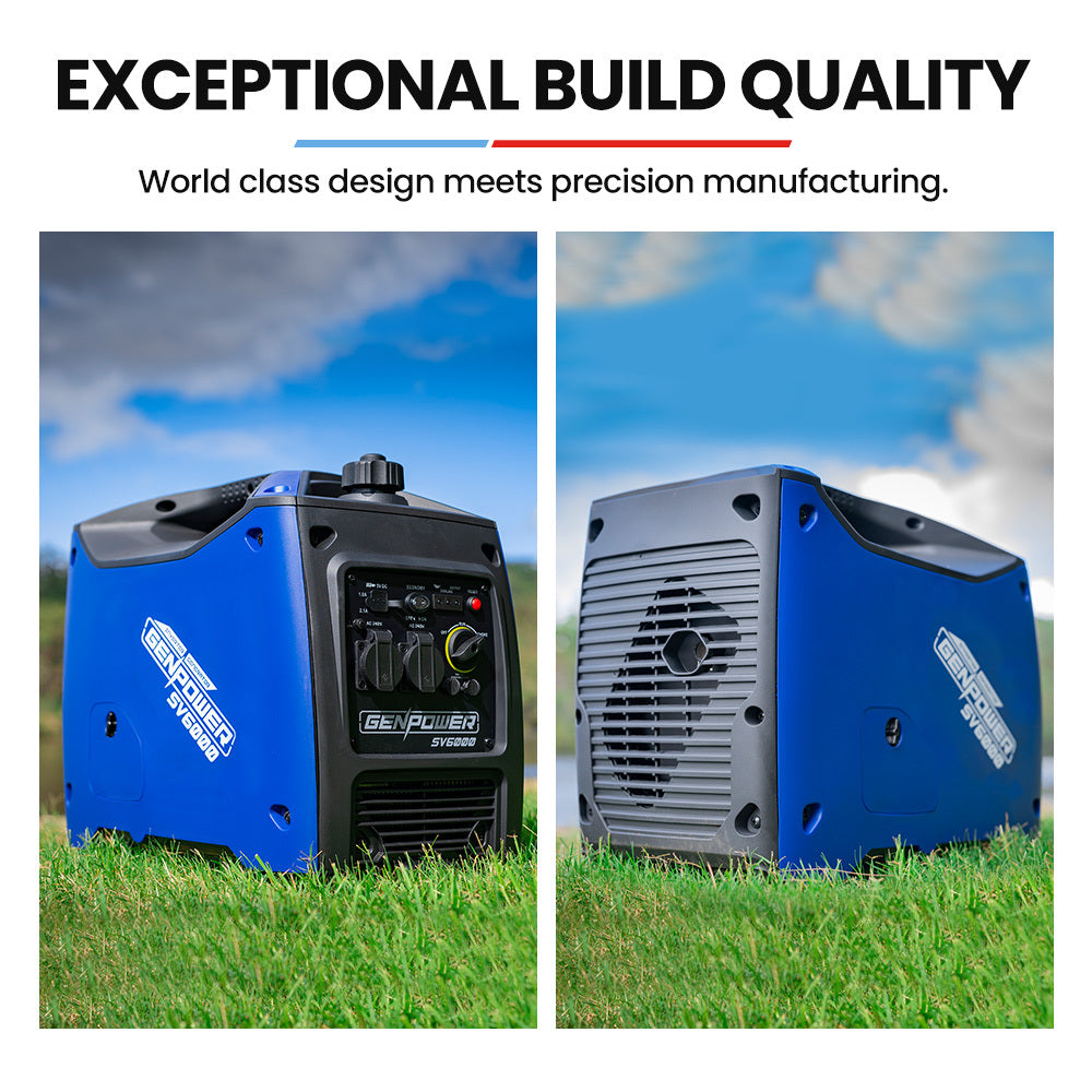 A comparative display showing the generator's high build standards, combining modern design with precise manufacturing for optimal performance.