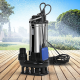 garden setup with giantz-2000w-dirty-water-submersible-bore-pump