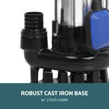 cast iron base of giantz-2000w-dirty-water-submersible-bore-pump