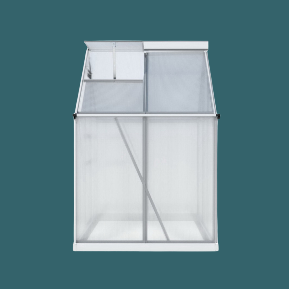 White metal mesh filter on a teal background