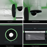 Green Fingers 100 x 60 x 180cm 4 Tiers Hydroponics Grow Tent