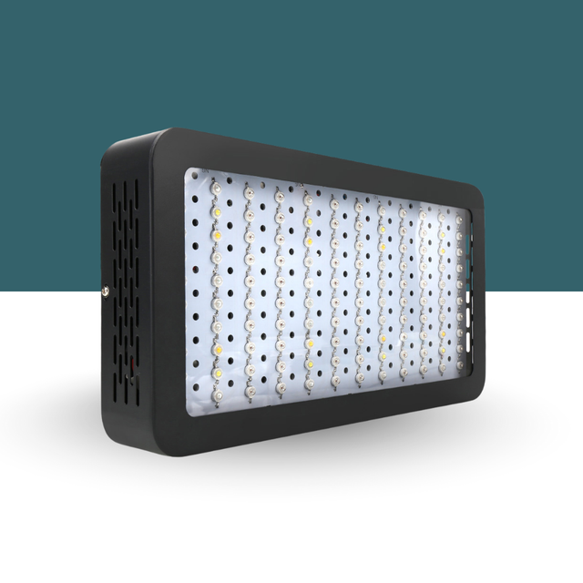 Rectangular LED light panel with black casing on a white background