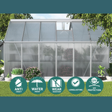 features and benefits of Greenfingers 3.6 x 2.5 x 1.95M Aluminium Polycarbonate Walk In Greenhouse