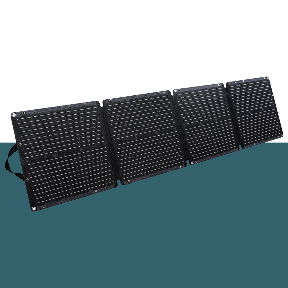 front view of JumpsPower 100W Portable Foldable Solar Panel