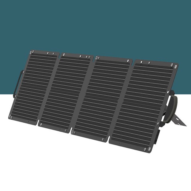 front view of JumpsPower 100W Portable Foldable Solar Panel