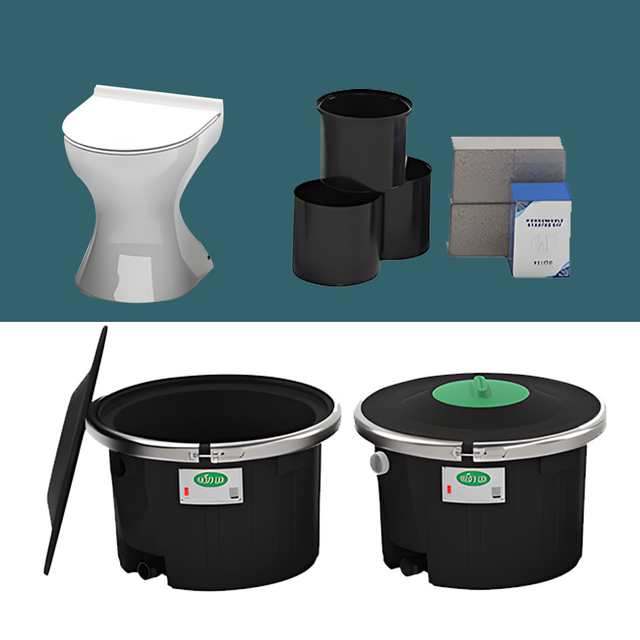 Nature Loo Alecture Composting Toilet with Porcelain Pedestal