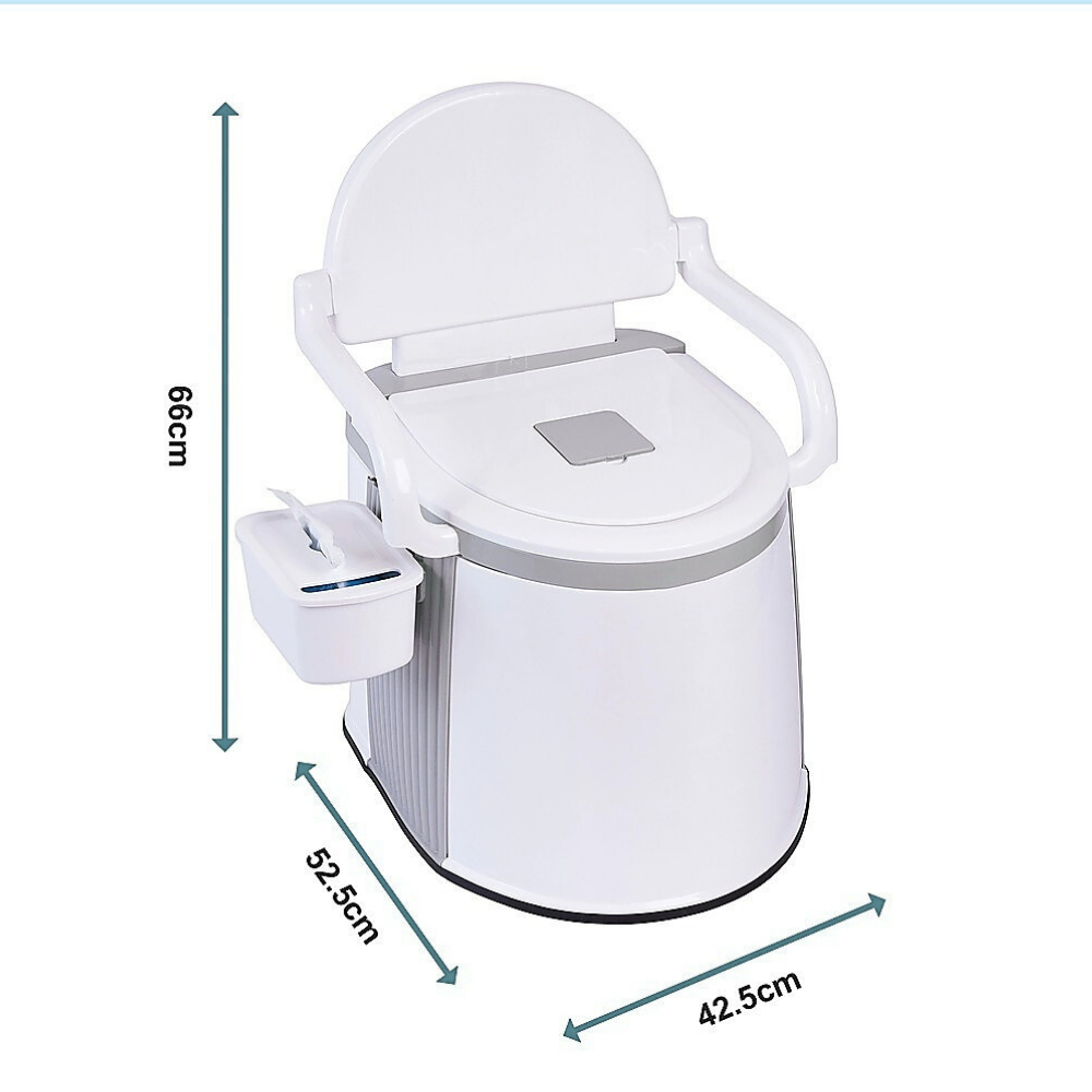 The product is shown on a white background with measurement arrows. It specifies the dimensions