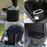 New Aim Portable Folding Camping Toilet With PU Seat Cover