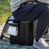 New Aim Portable Folding Camping Toilet With PU Seat Cover