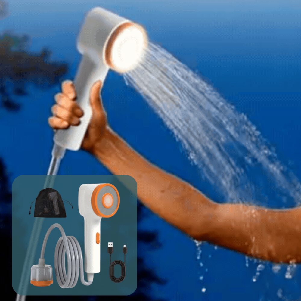Social Hike Portable Camping Shower Head With LED Light