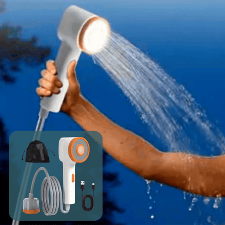 Social Hike Portable Camping Shower Head With LED Light