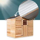 Solazone 10W Solar Roof Ventilator for Cedar Compost Toilet Shed
