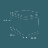 dimensions of The All New OGO™ Nomad Composting Toilet