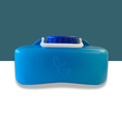 Trelino® Evo S Portable Composting 4.5L Toilet Urine Canister on a green and white background