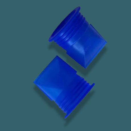 Two blue Trelino® Membrane Closure Replacement (Spare) Pack on a teal background