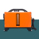 VEVOR 5kW 12V Diesel Air Heater With Remote Control on a two-tone background