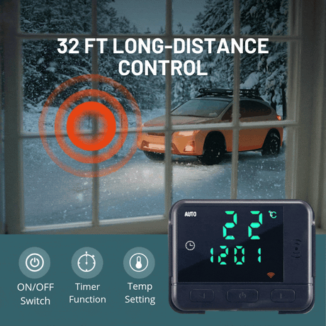 VEVOR 8kW 12V Diesel Air Heater With Bluetooth App Control
