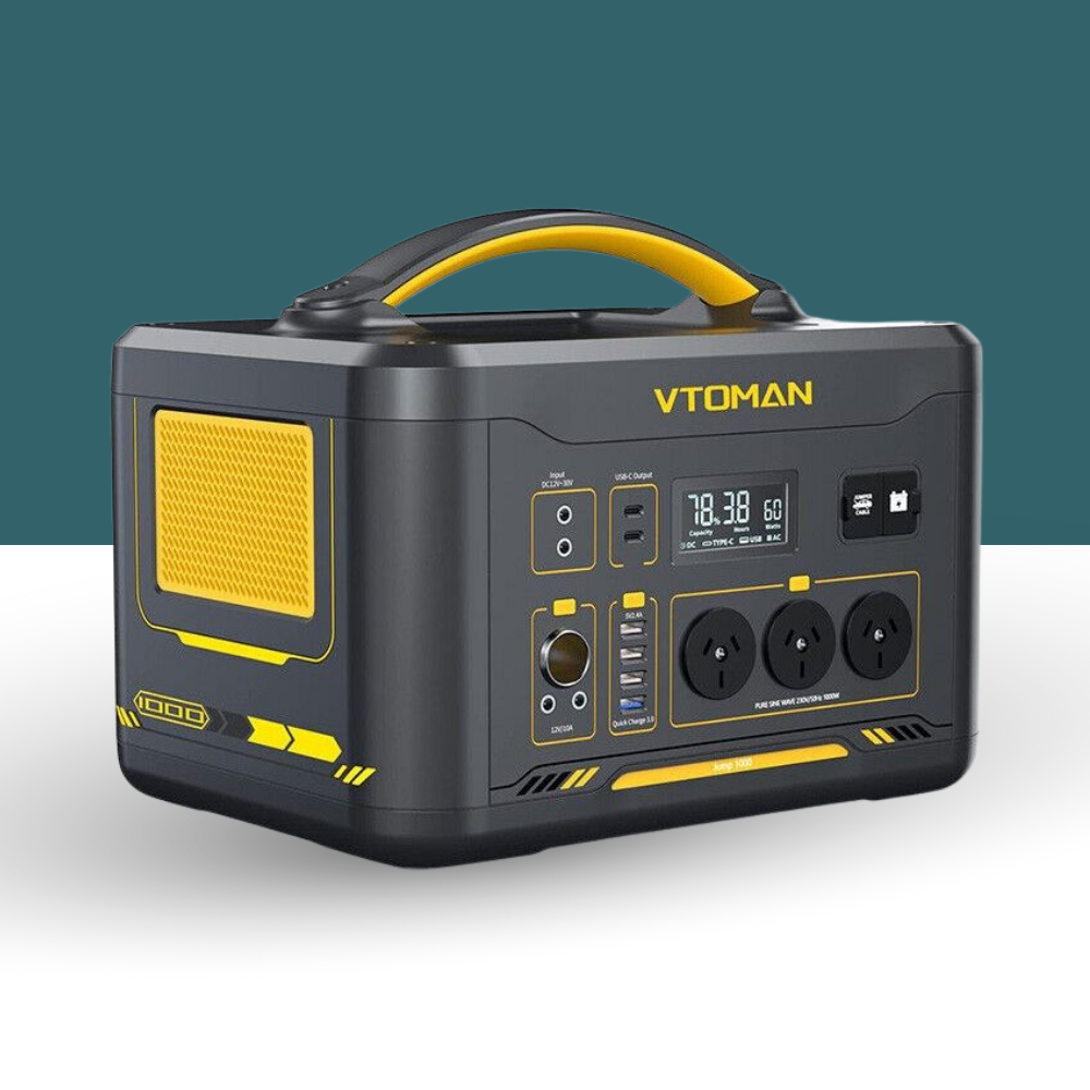 Vtoman 1000W 1408Wh Portable Power Station – Eco Off Grid