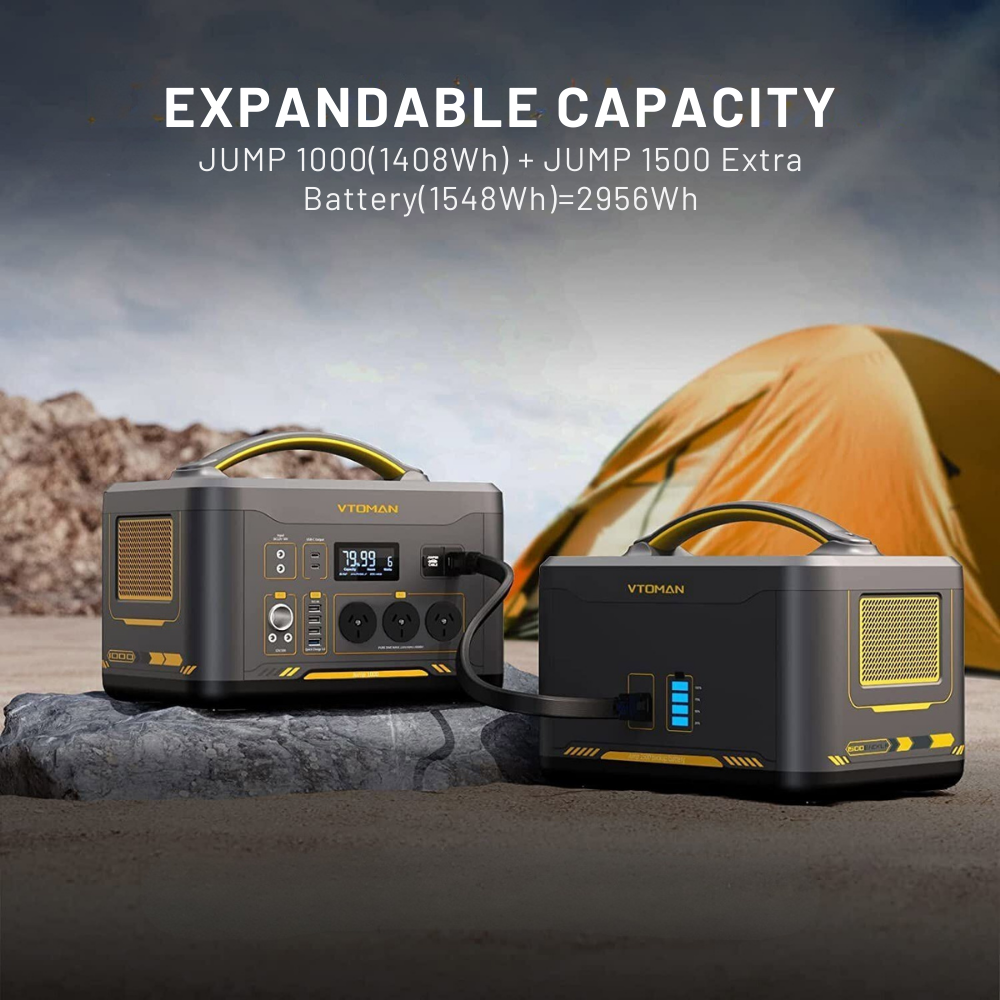 Vtoman 1000W 1408Wh Portable Power Station